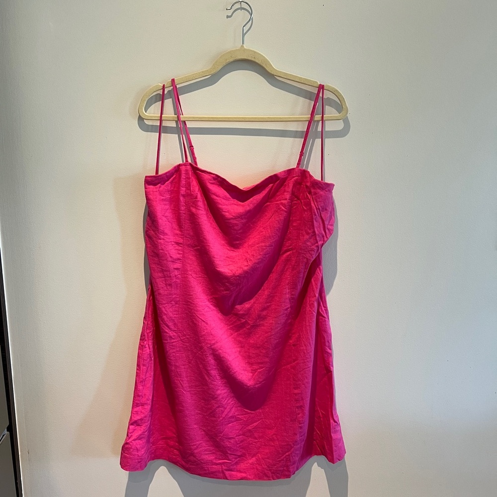 GAP Pink Linen Dress - Picture 2 of 6